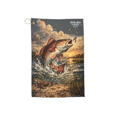 Redfish Golf Towel — Fishing-Inspired Golf Accessory